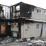 Fire damage in los angeles