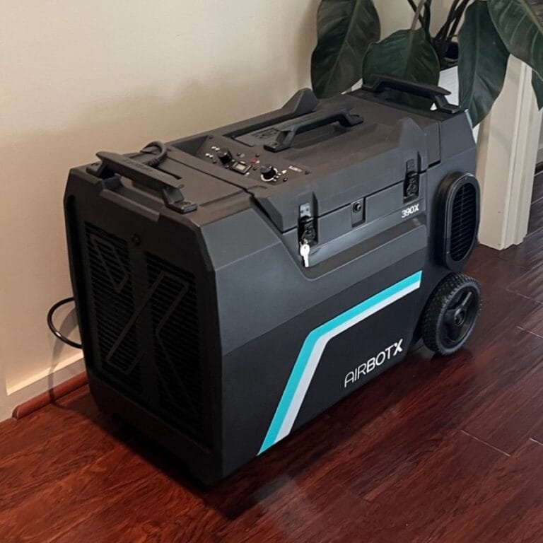 AirBotX hydroxyl generator and HEPA air scrubber used for smoke odor removal
