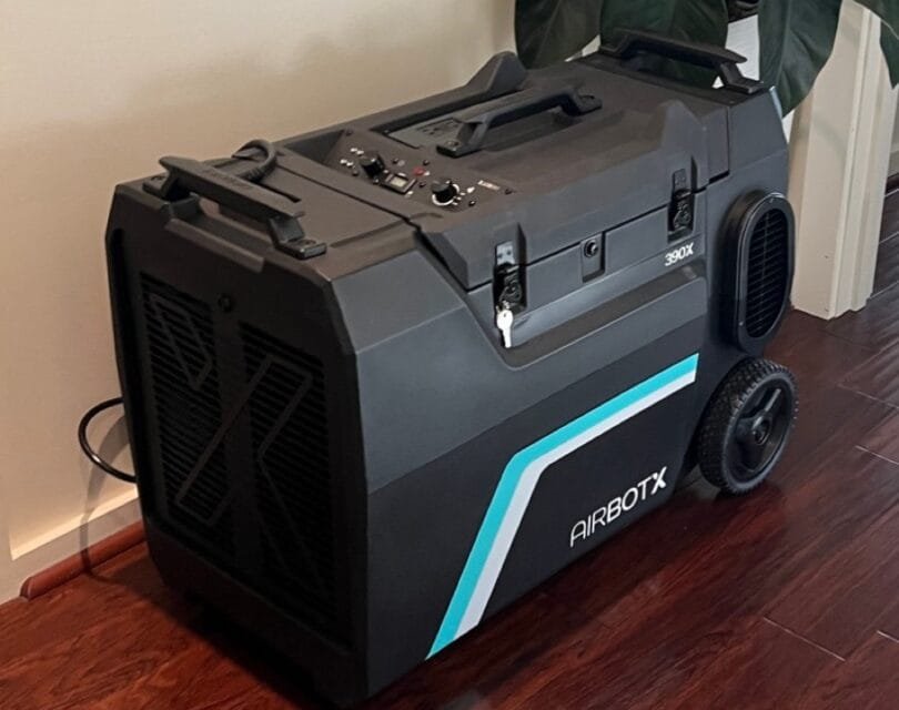 AirBotX 390X hydroxyl generator and HEPA air scrubber used for smoke odor removal